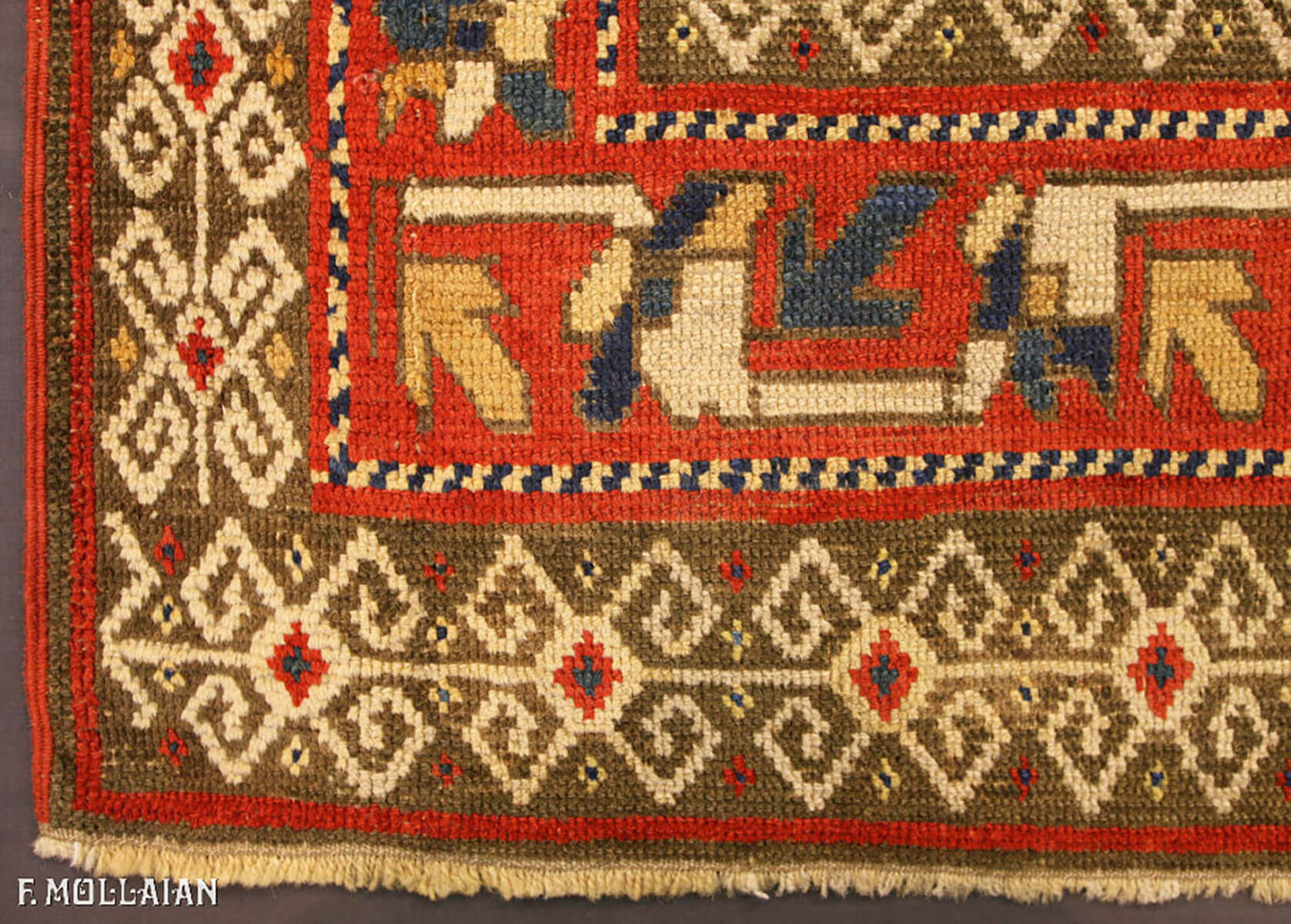 Antique Caucasian Kazak Ganja Rug n°:91378425